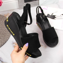 Musta Vinceza W JAN108A kiila sandaalit 1