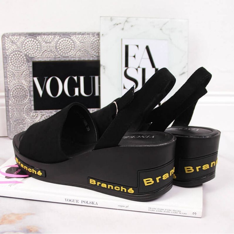 Musta Vinceza W JAN108A kiila sandaalit 2