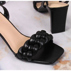 Mustat korkeakorkoiset sandaalit Vinceza W JAN114A 2