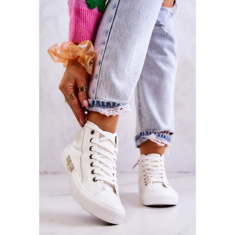 Klassiset korkeat tennarit Big Star JJ274379 Valkoiset valkoinen 2