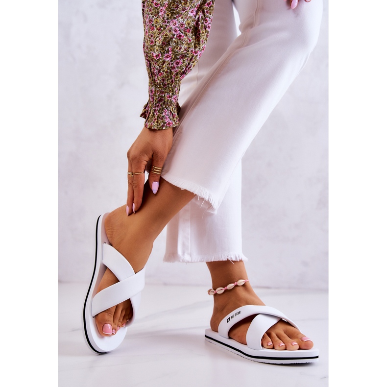 Naisten vaahtomuovitossut Big Star JJ274A339 Valkoinen 2