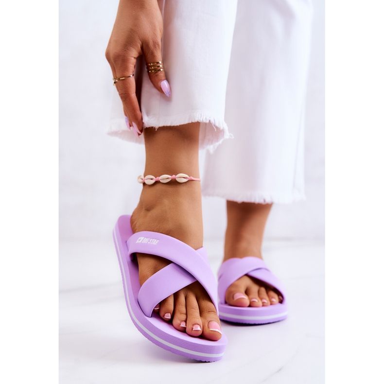 Naisten vaahtomuovitossut Big Star JJ274A340 violetti 1