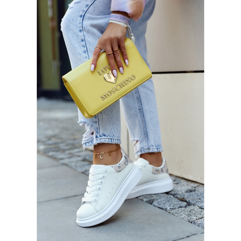 FE1 Klassiset naisten urheilukengät Valkoinen ja beige Meleris 1