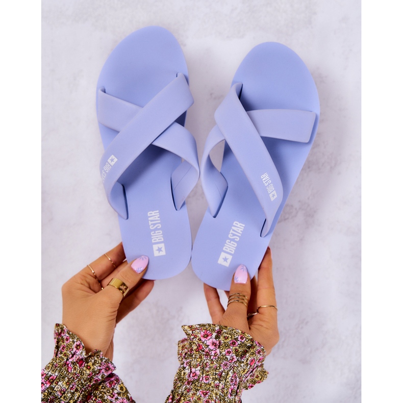 Naisten vaahtomuovitossut Big Star JJ274A521 Vaaleansininen 1