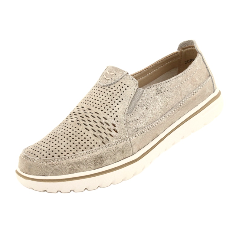 Mukavat urheilukengät Jezzi-tasolla 20PB08-1653 beige kultainen 4