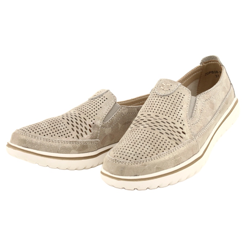 Mukavat urheilukengät Jezzi-tasolla 20PB08-1653 beige kultainen 3