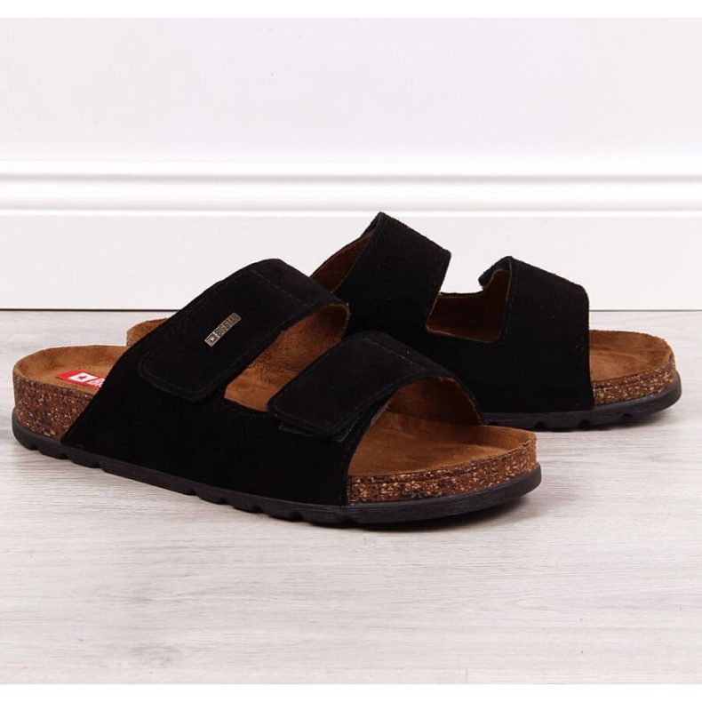 Velcro nahkasandaalit Big Star M JJ176001 musta 1