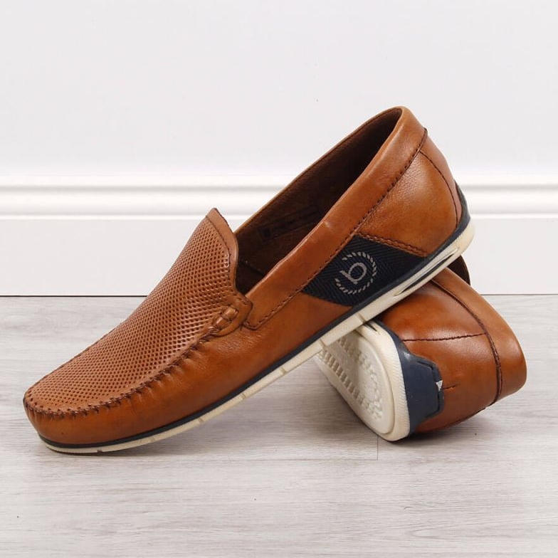 Bugatti JJ153094 nahkaiset mokasiinit, ruskea 2