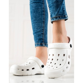 TRENDI Vaaleanvalkoiset varvastossut valkoinen 1