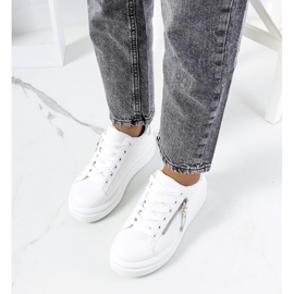 Tamis naisten valkoiset ja hopeiset tennarit valkoinen hopea 1