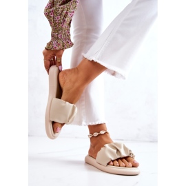 S.Barski Naisten klassiset tossut beige kissanväriset 2