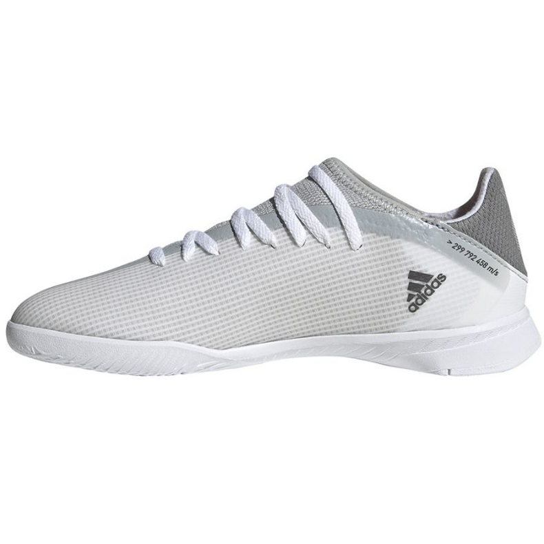 Adidas X Speedflow.3 In Jr FY3315 jalkapallokengät harmaa, valkoinen harmaan sävyt 1
