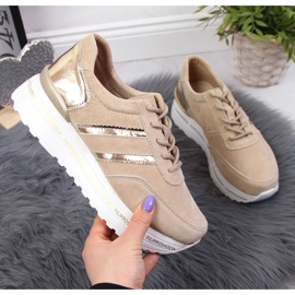 Nahkakengät Filippo alustalla W PAW328B beige 1