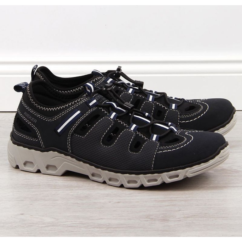 Nahkakengät Rieker M RKR510 laivastonsininen 1