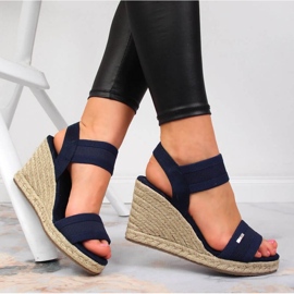 Wedge sandaalit Big Star W JJ274977 laivastonsininen tummansininen 2