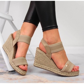 Wedge sandaalit Big Star W JJ274978 beige 2