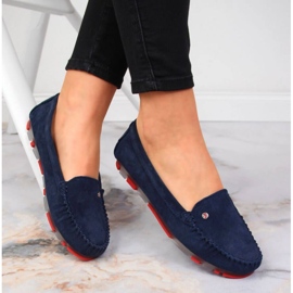 Mokkanahkaiset loaferit Filippo W PAW201D laivastonsininen tummansininen 2