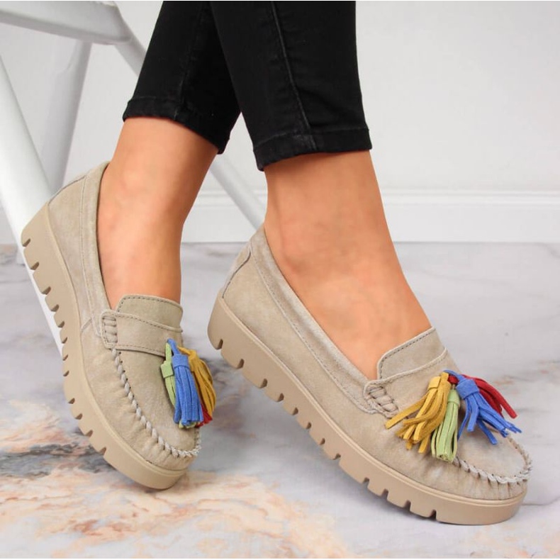 Nahkahousut hapsuilla Filippo W PAW327A beige 2