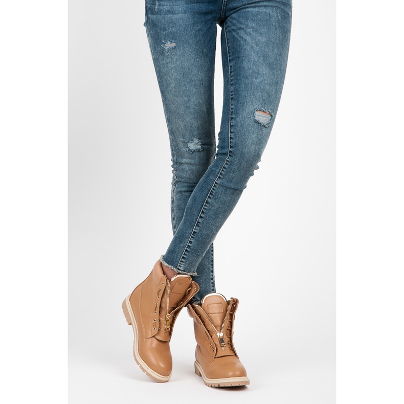 Vices Tyylikkäät ansojat liukusäätimellä ruskea 2