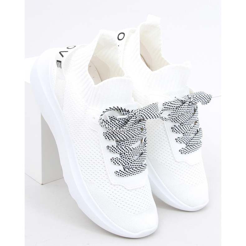 Otino Valkoiset sukat urheilukengät valkoinen 1