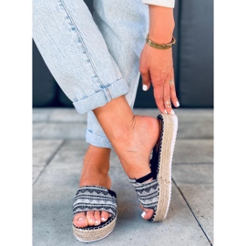 PA1 Naisten espadrillit Nour Black musta 2