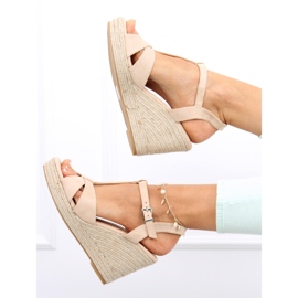 Espadrillesandaalit Basam Beige -kiilalla 1
