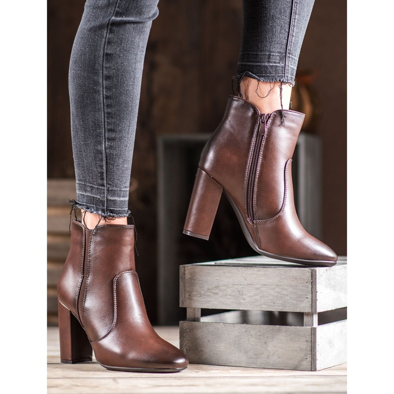 Super Mode Ruskeat saappaat Eco -nahalla 1