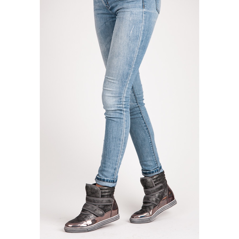 Show It Korkeakiiltoiset lenkkarit harmaa 1