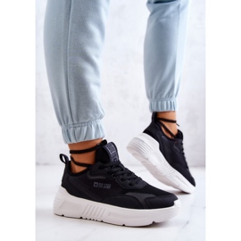 Muodikkaat tennarit urheilukengät Big Star JJ274598 musta 2