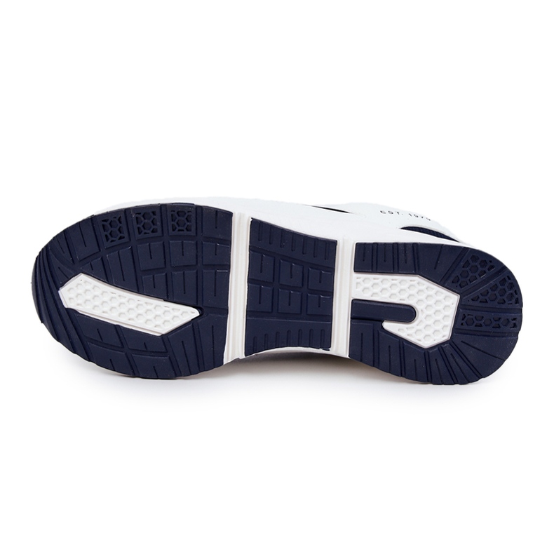 Miesten urheilukengät Sneakers Big Star JJ174399 Valkoinen ja laivastonsininen tummansininen 2