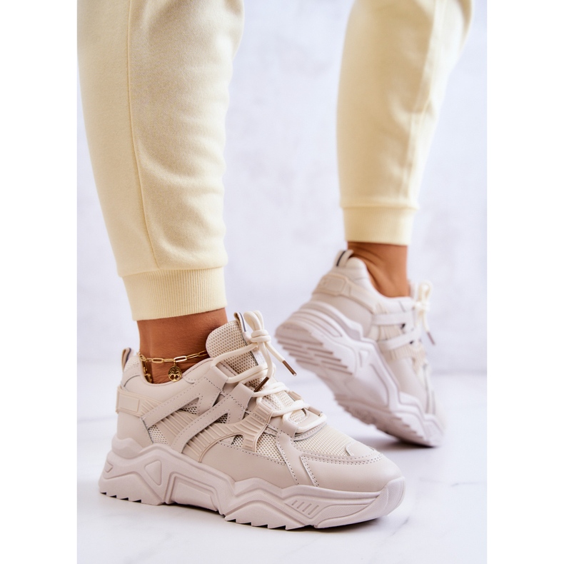 Naisten urheilukengät Sneakers Beige Daren 2