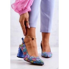 Nahkapumput baarissa Maciejka 05427-06 Monivärinen sininen 1