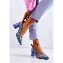 Nahkapumput baarissa Maciejka 05427-06 Monivärinen sininen 2