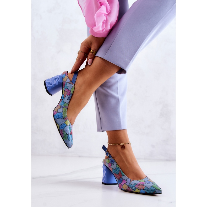 Nahkapumput baarissa Maciejka 05427-06 Monivärinen sininen 2