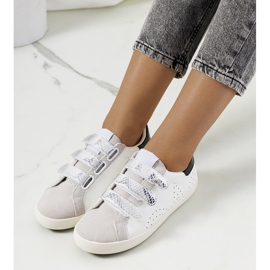 Naisten valkoiset Surrey-lenkkarit valkoinen musta hopea harmaa 1