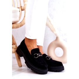 Naisten mokkanahka Loafers La.Fi Black Willows musta 1