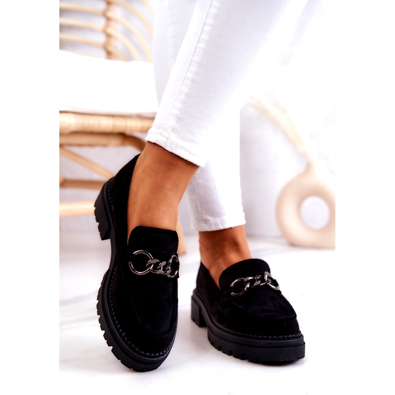 Naisten mokkanahka Loafers La.Fi Black Willows musta 2