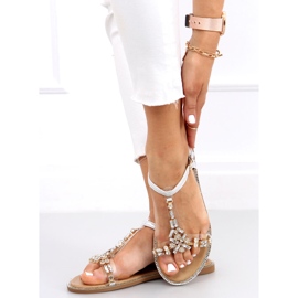 Sandaalit Hessa Silver silikonirannekkeella hopea 1