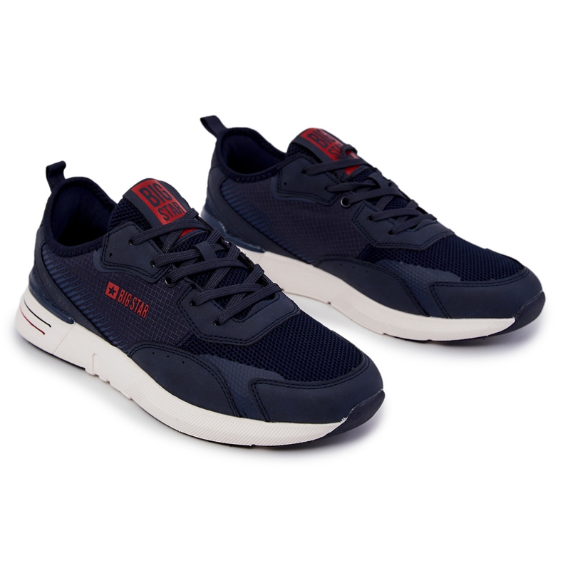 Miesten urheilukengät Memory Foam Big Star JJ174293 Tummansininen 1