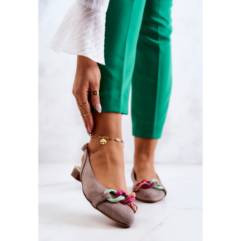 Lewski Shoes Mokkabalerinat ketjulla Lewski-kengät 3125 beige 1