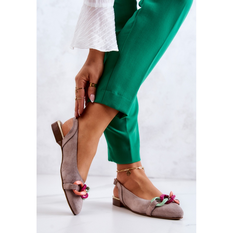 Lewski Shoes Mokkabalerinat ketjulla Lewski-kengät 3125 beige 2