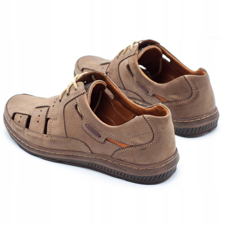 KENT Miesten kesäkengät, avoimet 600 ruskea 2