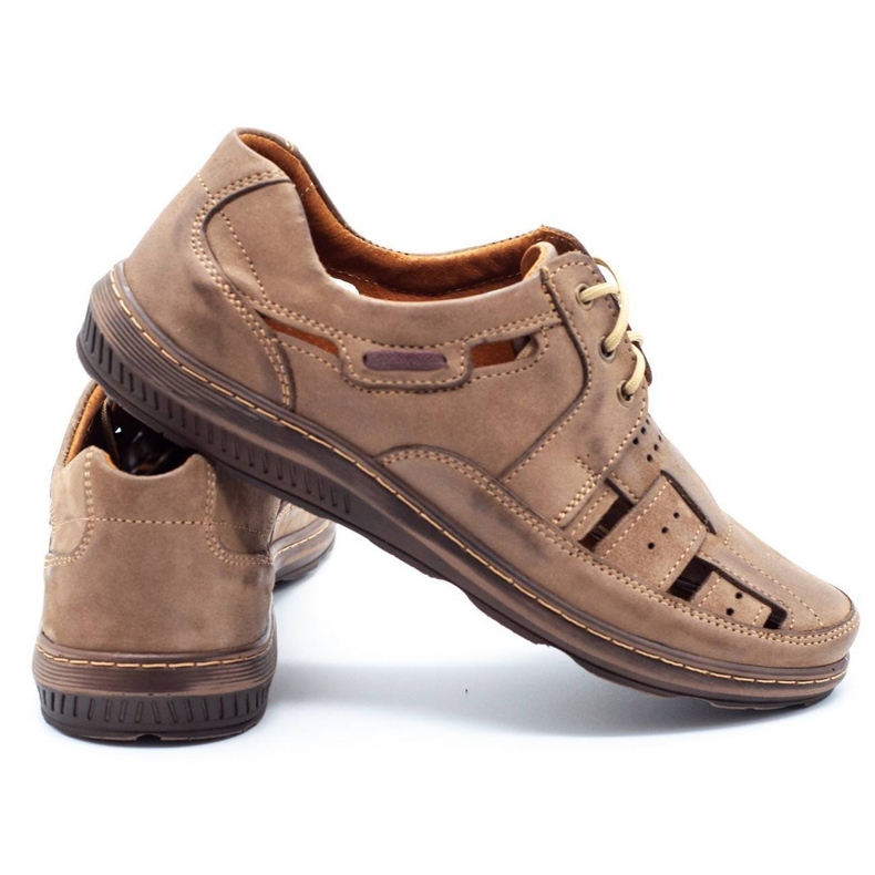 KENT Miesten kesäkengät, avoimet 600 ruskea 4