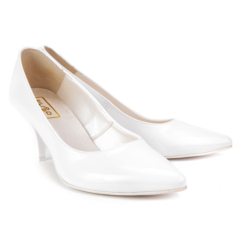 Filippo 2161 valkoiset lakkapumput valkoinen 2