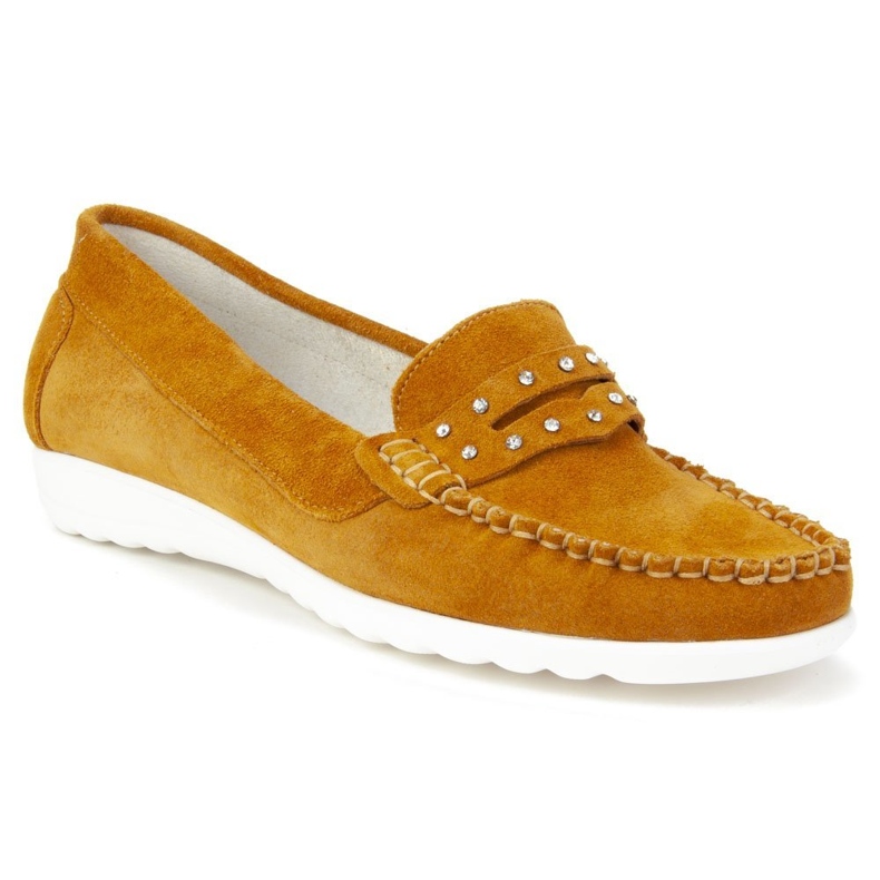 Loafers Filippo 10092 W. Sinappi keltainen 1