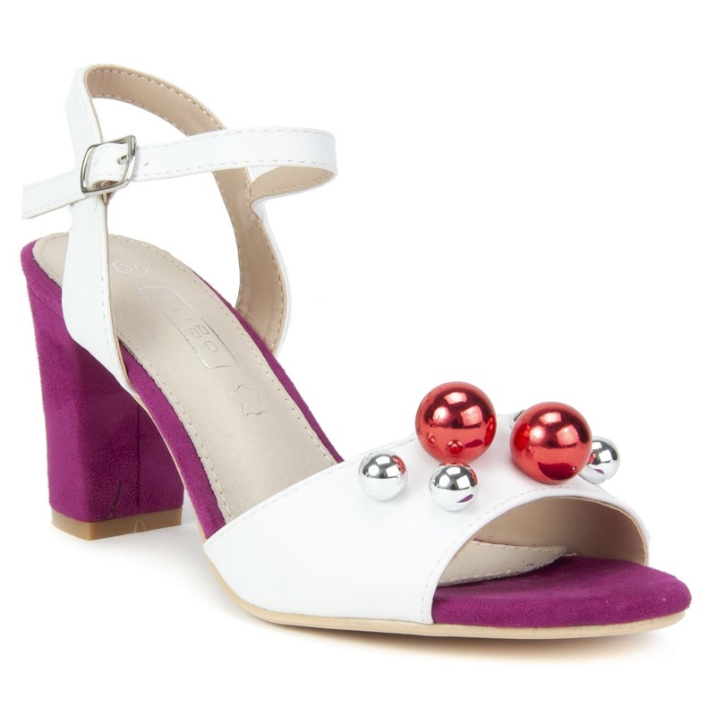 Filippo DS772 / 19 Wh Fh valkoiset sandaalit valkoinen vaaleanpunainen 1