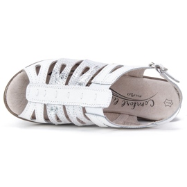 Filippo DS730 / 19 Wh Valkoiset sandaalit valkoinen hopea 2