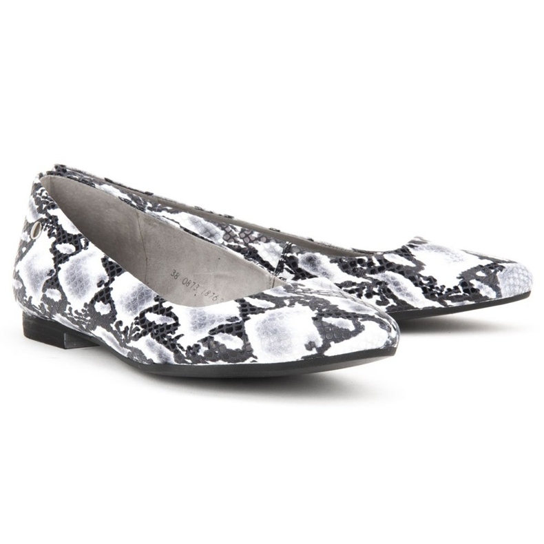 Filippo kengät 00873-62 / 00-5 Snake Black and White valkoinen harmaa 2
