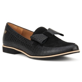 Filippo 04099-61 / 00-1 Mustat krokotiilikengät 1