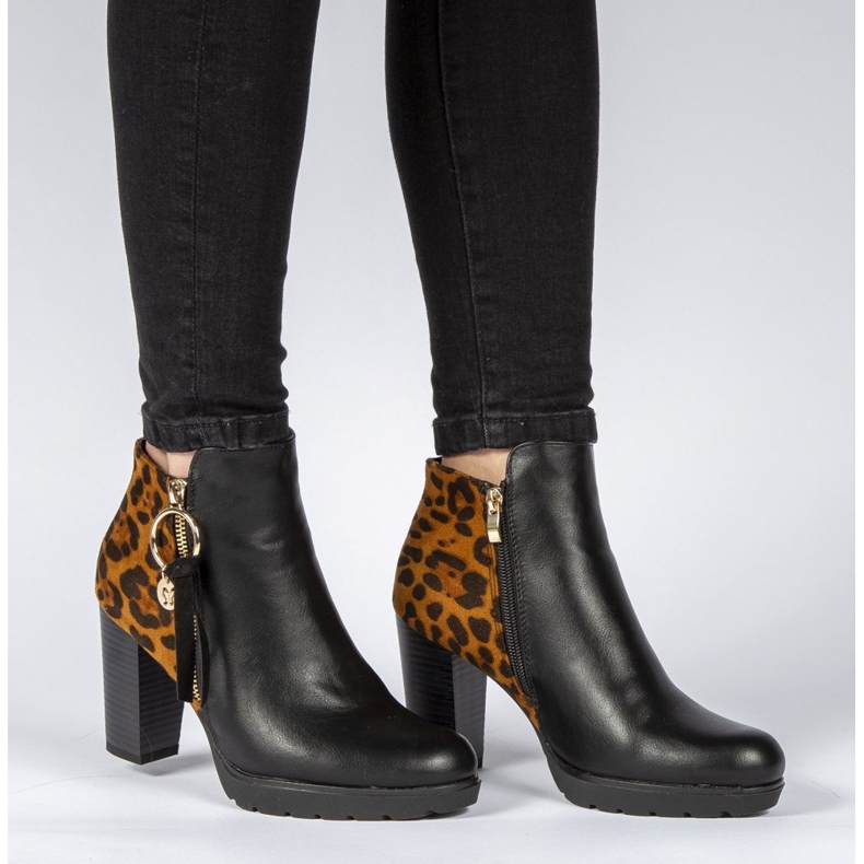 Filippo DBT1007 / 19 Bk Br Musta Ruskeat saappaat 2